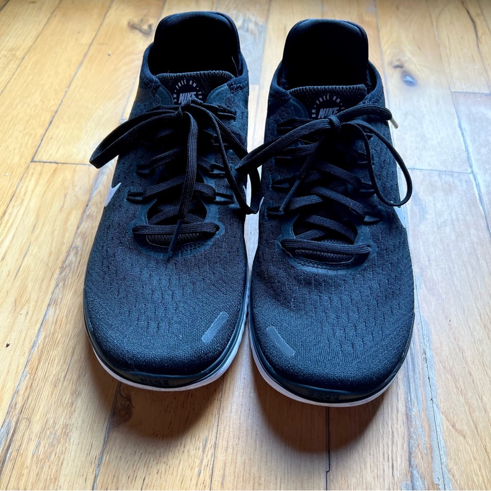 Nike Free, black with white soles women’s size 8
